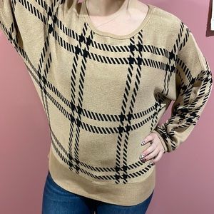 Brown and black sweater